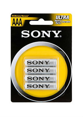 4-pack AAA Batterier Sony 4-pack AAA Batterier Sony